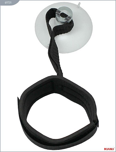 Чёрные неопреновые манжеты на присосках MJANU 69731