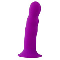 Фиолетовый фаллоимитатор-реалистик Dream Toys PREMIUM RIBBED DILDO 21703 (18 см)