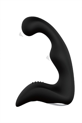 Стимулятор простаты с гибкой головкой чёрного цвета S-HANDE Landy SHD-010