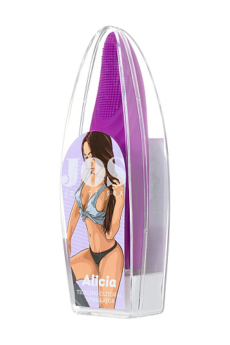 Фиолетовый клиторальный стимулятор с ресничками JOS JOS ALICIA 783019 (15,5 см)