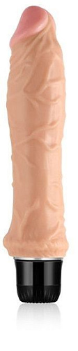 Телесный, расширяющийся ближе кверху вибратор Lovetoy LV1008 (20,3 см)