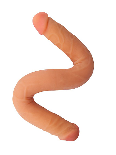 Двухголовый фаллоимитатор телесного цвета LOVETOY (А-Полимер) 931300 (47,8 см)
