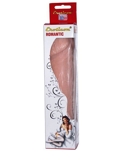 Телесный фаллоимитатор без мошонки из ультраскин Eroticon 30419 (24 см)
