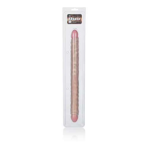 Двусторонний телесный фаллоимитатор California Exotic Novelties Slim Jim Duo Veined Super Slim Dongs SE-0198-01-2 (43 см)