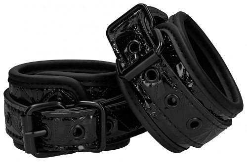 Чёрные поножи Shots Media BV Luxury Ankle Cuffs OU342BLK