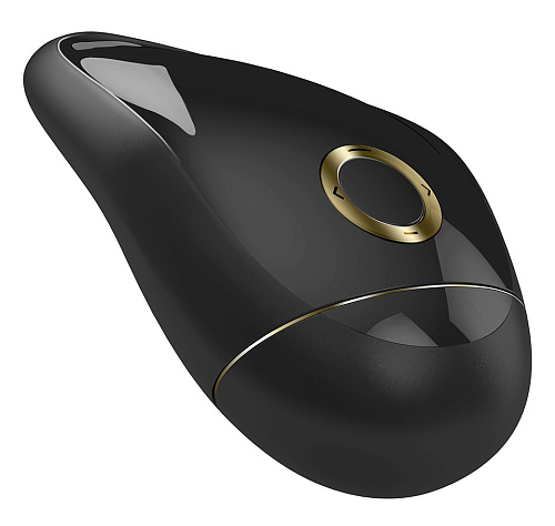 Чёрный клиторальный стимулятор OVO T2 BLACK