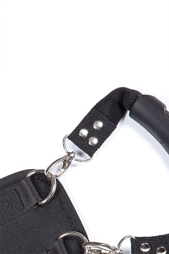 Чёрный поддерживающий ремень Romfun Doggie Style YDA-007