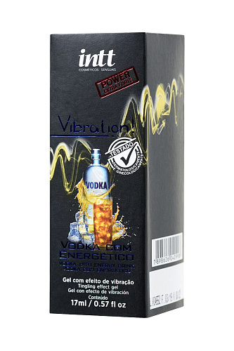 Массажный гель с необычным ароматом и эффектом вибрации INTT VIBRATION Vodka mixed with energy drink FU32