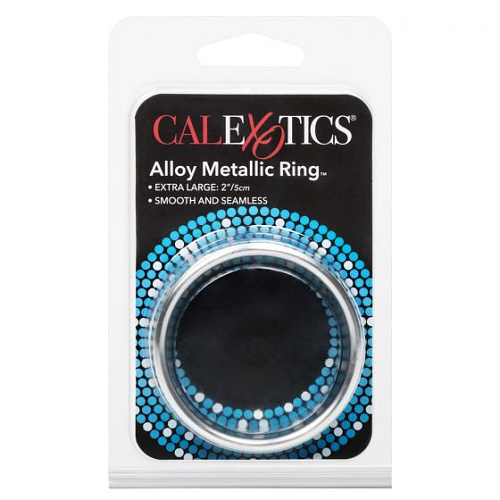 Широкое металлическое кольцо California Exotic Novelties Alloy Metallic Ring Extra Large SE-1370-30-2