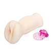 Вибрирующий мастурбатор со входом в виде вагины телесного цвета Baile BM-009134H