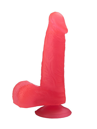 Розовый гелевый дилдо на присоске LOVETOY (А-Полимер) 211600 (16,5 см)