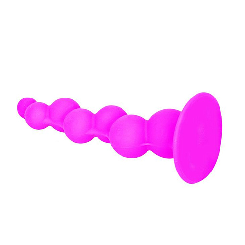 Рельефная лиловая ёлочка с присоской Baile Booty Passion BI-014158 (15 см)