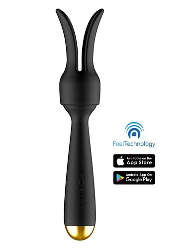 Чёрный интерактивный нагревающийся вибромассажёр Svakom Emma Neo SAV-01D