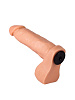 Реалистичная телесного цвета насадка-фаллос на трусиках с плугом LOVETOY (А-Полимер) 281503 (19 см)