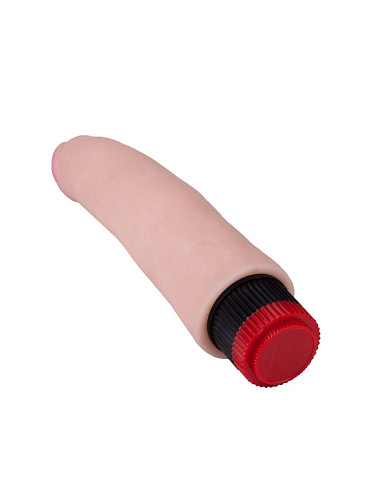 Реалистичный вибратор телесного цвета со встроенным пультом LOVETOY (А-Полимер) 800600 (18 см)