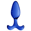 Синяя анальная пробка Shots Media BV Expert CHR016BLU (11,5 см)