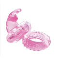 Розовое вибрирующее кольцо с зайчиком Erokay EK-2103-PNK