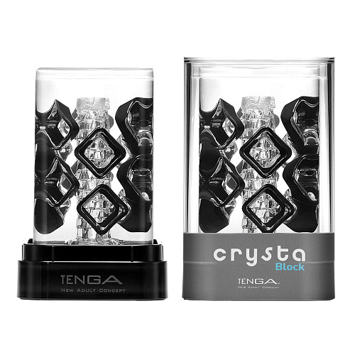 Прозрачный мастурбатор Tenga Crysta Bloc CRY-003