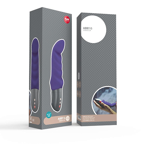 Фиолетовый вибратор с загнутым кончиком Fun Factory Abby G 07406 (18,9 см)