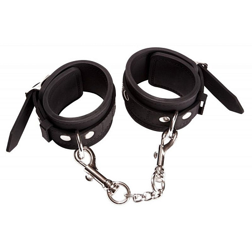 Чёрные силиконовые наручи Pornhub Silicone Wrist Buckles 94872