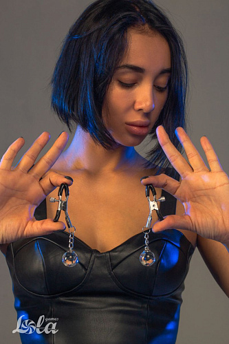 Серебристые зажимы на соски Lola toys Good Vibes 1129-01lola