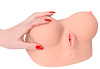 Телесный полуторс в виде груди с вибровагиной KOKOS Juliana Breast M01-002-01V