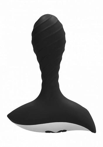 Чёрный анальный вибростимулятор Shots Media BV Astor Anal Vibrator SIM067BLK