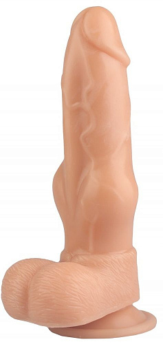 Телесный анальный фаллоимитатор-реалистик Сумерки богов 1016-46 BX DD (21 см)
