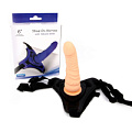 Телесный поясной страпон Erokay Strap On Harness with Silicon Dildo EK-4202 (14 см)