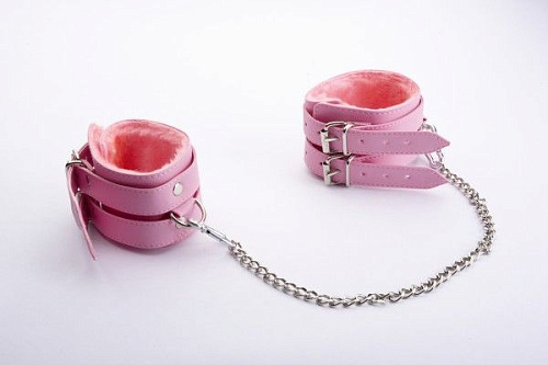 Розовые оковы с мехом внутри Sitabella 5013-4