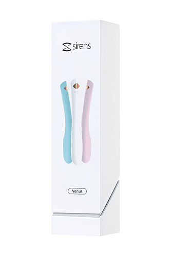 Белый гибкий водонепроницаемый вибратор Sirens Venus S-1-1 (22 см)