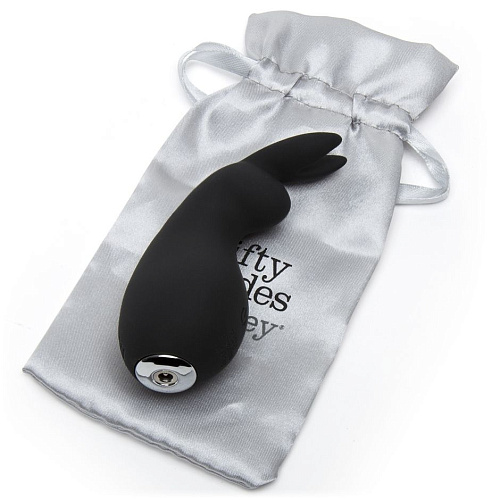 Чёрный клиторальный стимулятор Fifty Shades of Grey Greedy Girl Clitoral Rabbit Vibrator FS-74947