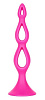 Розовая анальная ёлочка California Exotic Novelties Silicone Triple Probe SE-0393-51-2 (14,5 см)