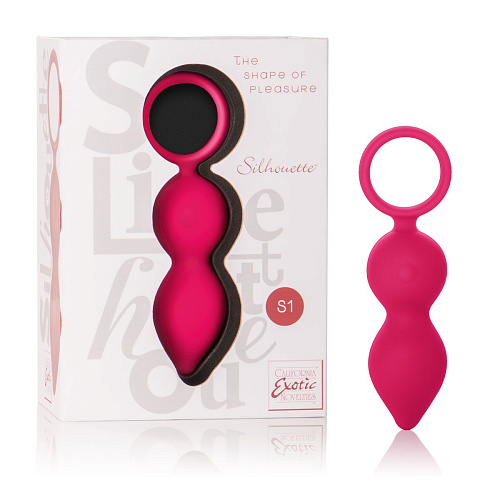 Красный анальный вибромассажёр California Exotic Novelties Silhouette S1 SE-4588-15-3 (9 см)