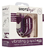 Фиолетовое виброяйцо с пультом Shots Media BV Medium Wireless Vibrating G-Spot Egg SHT088PUR (7,5 см)