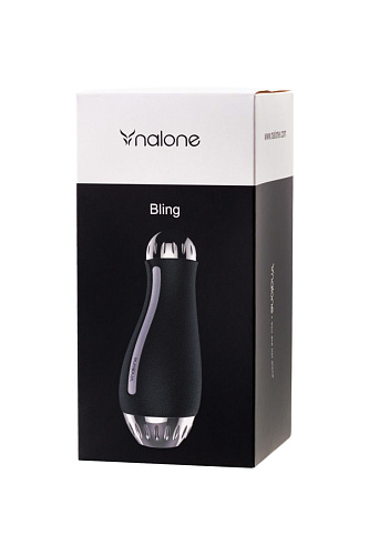 Чёрный мастурбатор-анус в чёрной тубе Nalone Nalone Bling CS-F005