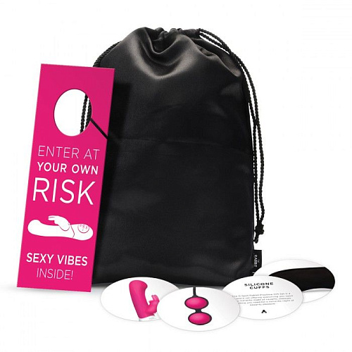 Игровой набор в розовом и чёрном цветах The Rabbit Company NAUGHTY PLAYTIME TRC-SET-002