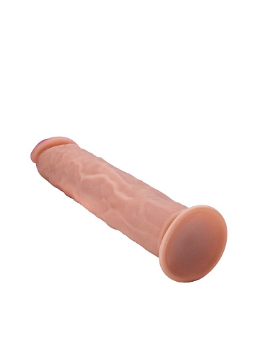 Телесный фаллоимитатор на присоске с большой головкой LOVETOY (А-Полимер) 813400