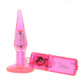 Розовая анальная пробка с выносным пультом Seven Creations 2K322SCPR BCD GP (14 см)