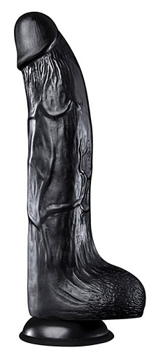 Чёрный фаллоимитатор NMC HOODLUM 9INCH REALISTIC DONG 111819 (23 см)