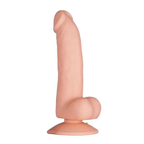 Телесный фаллоимитатор с подошвой-присоской Dream Toys PURRFECT SILICONE DELUXE DONG 6.5INCH 21026 (17 см)