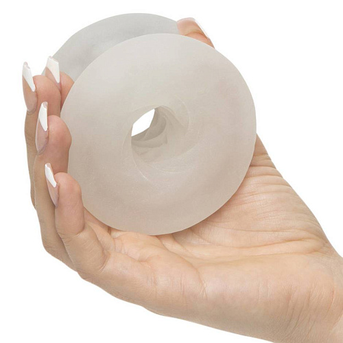 Прозрачный мастурбатор со спиралевидным рельефом BlowYo Extreme Wave Textured Blowjob Stroker 69248