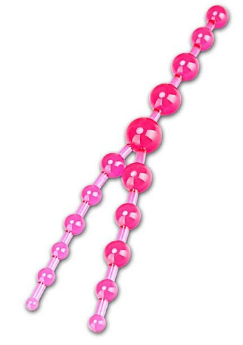 Розовые анальные бусы Erotic Fantasy Crazy Pleasure EF-T015 (32 см)