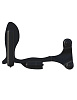Чёрное эрекционное кольцо с анальным фаллоимитатором и 4 вибростимуляторами Pipedream PD5932-23