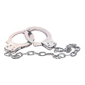 Наручники из металла с длинной цепочкой NMC CHROME HANDCUFFS METAL HANDCUFFS W. KEY 160219