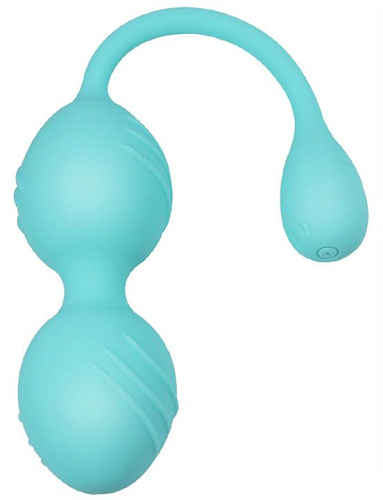 Бирюзовые виброшарики со шнурочком Winyi Cassie WY0525-GR