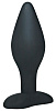 Чёрный анальный стимулятор Orion Silicone Butt Plug Large 05037970000 (12 см)
