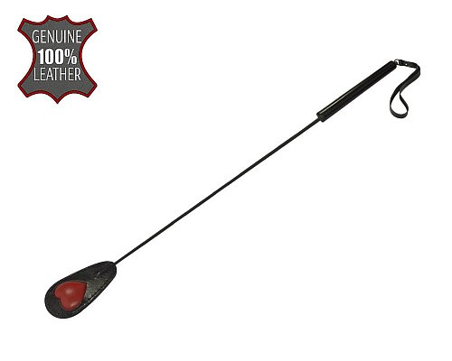 Чёрно-красный стек с сердцем на хлопушке Sitabella 3342-12 (65 см)