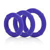 Набор фиолетовых эрекционных колец California Exotic Novelties Posh Silicone Love Rings SE-1369-25-3