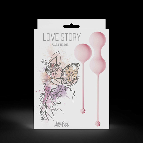 Набор розовых вагинальных шариков Lola toys Love Story Carmen 3011-01lola